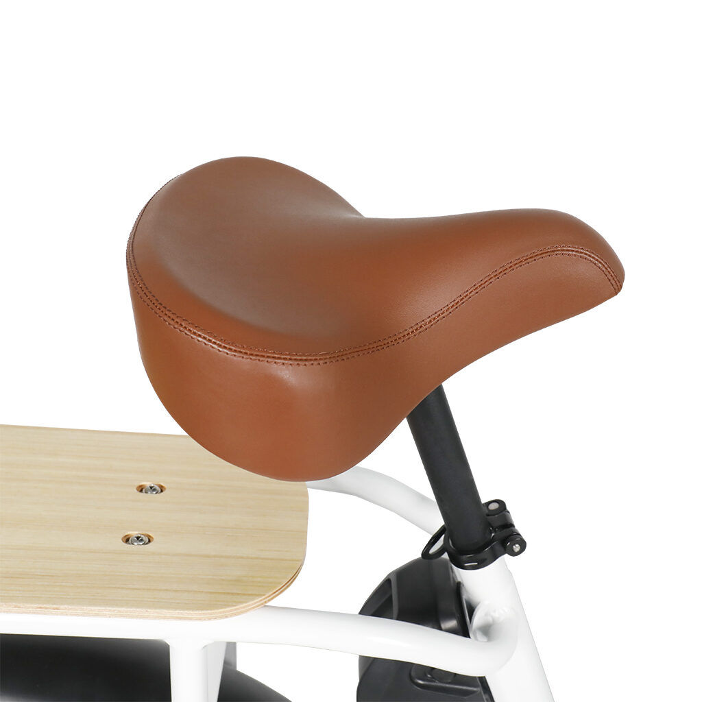 brown electric bike seat